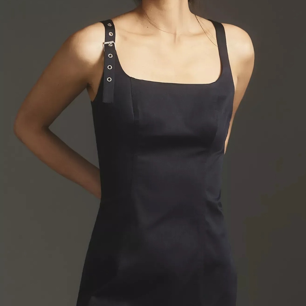 NWT | Anthropologie Belted Shoulder Strap Mini Dress Size XL - Picture 2 of 3